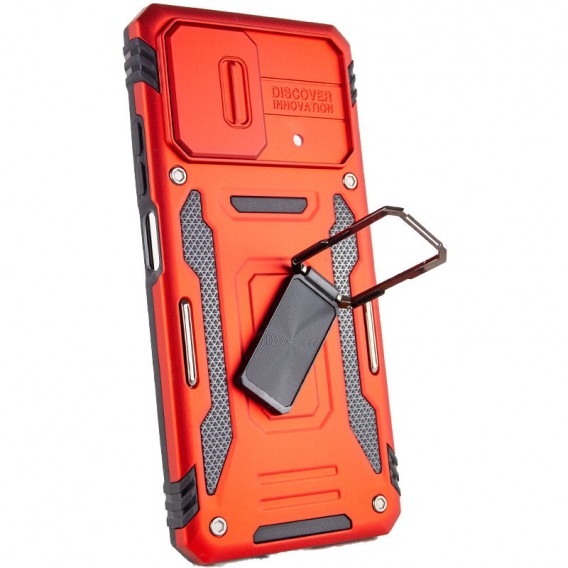 Протиударний чохол Camshield Army Ring для Xiaomi Poco X5 5G / Note 12 5G, Червоний / Red