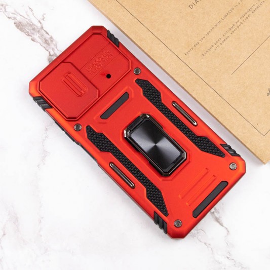 Ударостійкий чохол Camshield Army Ring для Xiaomi Poco X5 5G / Note 12 5G Червоний / Red - зображення 5 