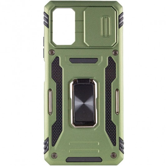 Ударостійкий чохол Camshield Army Ring для Xiaomi Poco X5 5G / Note 12 5G Оливковий / Army Green - зображення 2 