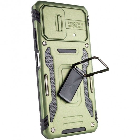 Ударостійкий чохол Camshield Army Ring для Xiaomi Poco X5 5G / Note 12 5G Оливковий / Army Green - зображення 3 