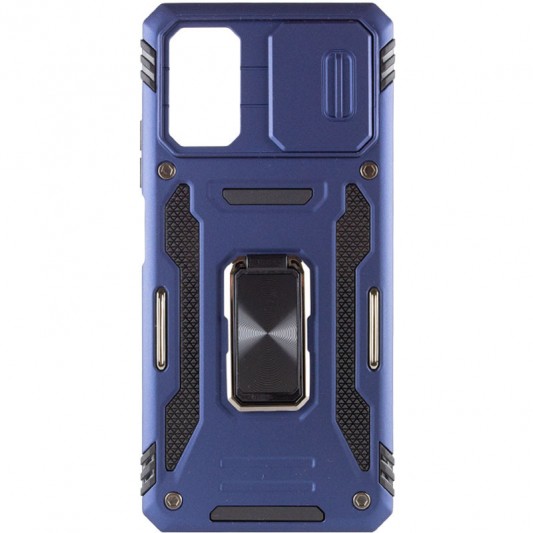 Ударопрочный чехол Camshield Army Ring для Xiaomi Poco X5 5G / Note 12 5G Синий / Navy - изображение 2