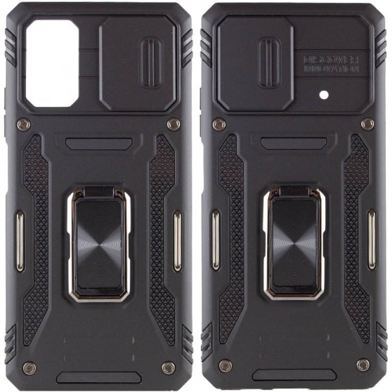 Ударостійкий чохол Camshield Army Ring для Xiaomi Poco X5 5G / Note 12 5G Чорний / Black