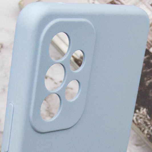 Чехол Silicone Cover Lakshmi Full Camera (AAA) для Samsung Galaxy A33 5G Голубой / Sweet Blue - изображение 5