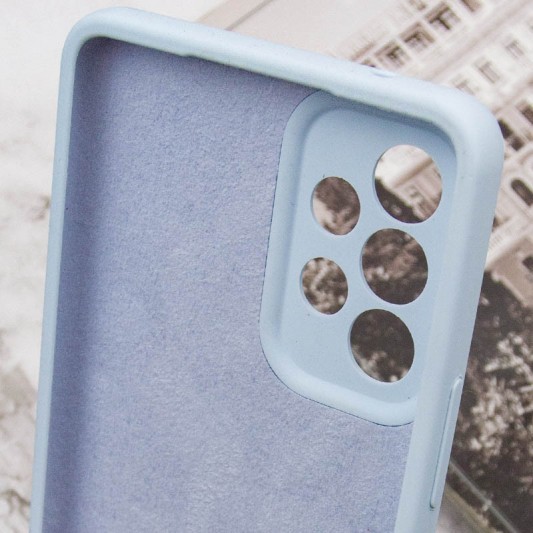 Чехол Silicone Cover Lakshmi Full Camera (AAA) для Samsung Galaxy A33 5G Голубой / Sweet Blue - изображение 6