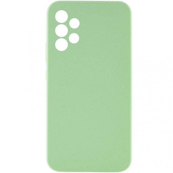 Чехол Silicone Cover Lakshmi Full Camera (AAA) для Samsung Galaxy A33 5G Мятный / Mint