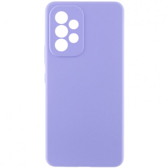 Чохол Silicone Cover Lakshmi Full Camera (AAA) для Samsung Galaxy A33 5G, Бузковий / Dasheen