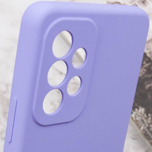 Чехол Silicone Cover Lakshmi Full Camera (AAA) для Samsung Galaxy A33 5G Сиреневый / Dasheen - изображение 6