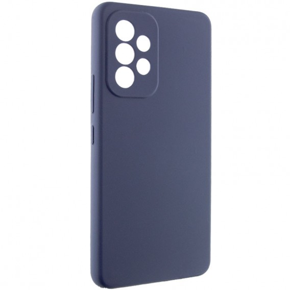 Чохол Silicone Cover Lakshmi Full Camera (AAA) Samsung Galaxy A33 5G, Темно-синій / Midnight blue
