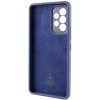 Чехол Silicone Cover Lakshmi Full Camera (AAA) для Samsung Galaxy A33 5G, Темно-синий / Midnight blue
