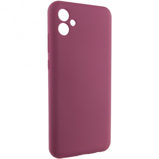 Чехол Silicone Cover Lakshmi Full Camera (AAA) для Samsung Galaxy A04e Бордовый / Plum - изображение 1