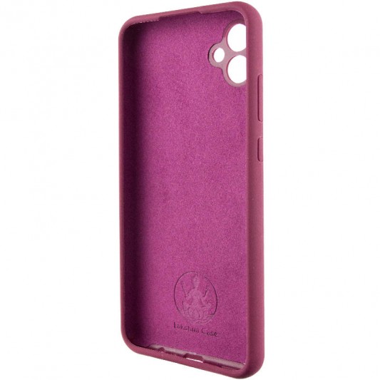 Чехол Silicone Cover Lakshmi Full Camera (AAA) для Samsung Galaxy A04e Бордовый / Plum - изображение 3