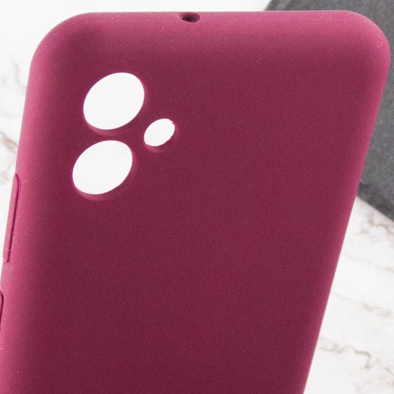 Чехол Silicone Cover Lakshmi Full Camera (AAA) для Samsung Galaxy A04e, Бордовый / Plum