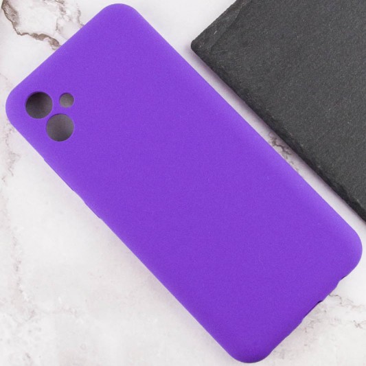 Чехол Silicone Cover Lakshmi Full Camera (AAA) для Samsung Galaxy A04e Фиолетовый / Amethyst - изображение 4