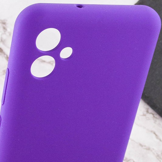 Чехол Silicone Cover Lakshmi Full Camera (AAA) для Samsung Galaxy A04e Фиолетовый / Amethyst - изображение 5