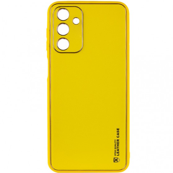 Кожаный чехол Xshield для Samsung Galaxy A34 5G Желтый / Yellow
