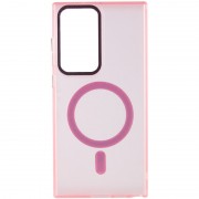 Чехол TPU Lyon frosted with MagSafe для Samsung Galaxy S22 Ultra, Pink