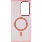 Чехол TPU Lyon frosted with MagSafe для Samsung Galaxy S22 Ultra, Pink