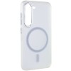 Чехол TPU Lyon frosted with MagSafe для Samsung Galaxy S23, White