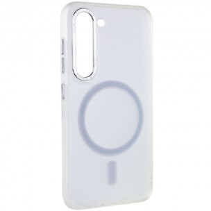 Чохол TPU Lyon frosted with MagSafe для Samsung Galaxy S23 White