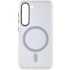 Чехол TPU Lyon frosted with MagSafe для Samsung Galaxy S23, White