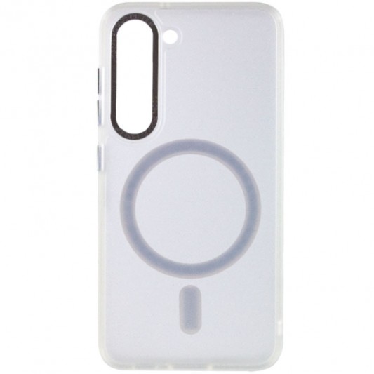 Чохол TPU Lyon frosted with MagSafe для Samsung Galaxy S23 White - зображення 1 