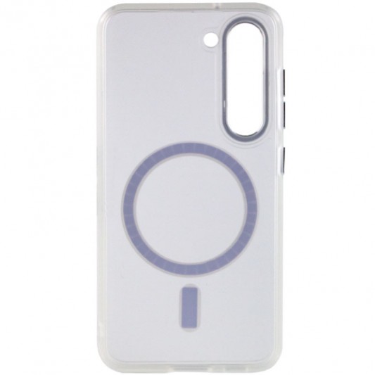 Чохол TPU Lyon frosted with MagSafe для Samsung Galaxy S23 White - зображення 2 