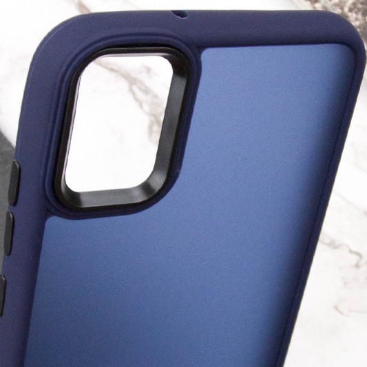Чохол TPU+PC Lyon Frosted для Samsung Galaxy A04e Navy Blue - зображення 4 
