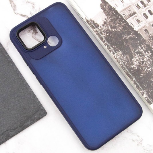 Чехол TPU+PC Lyon Frosted для Xiaomi Redmi 10C Navy Blue - изображение 3