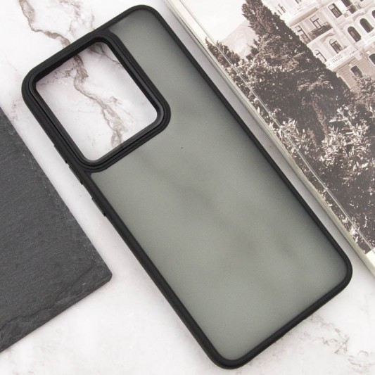 Чехол TPU+PC Lyon Frosted для Xiaomi Redmi 12C Black - изображение 3