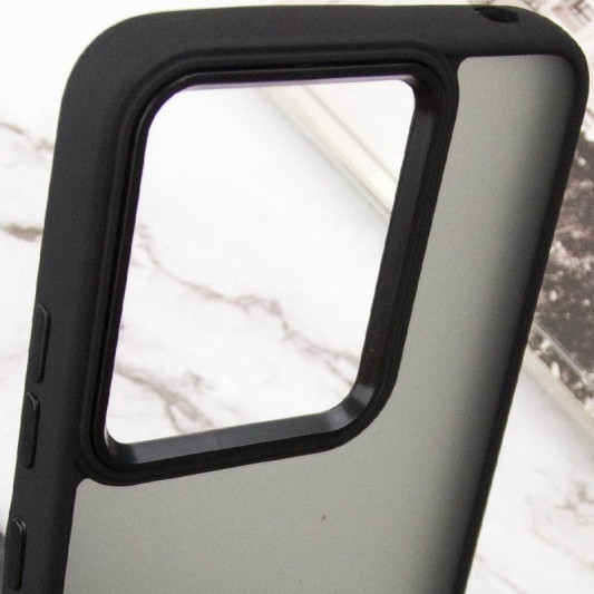 Чехол TPU+PC Lyon Frosted для Xiaomi Redmi 12C Black - изображение 4