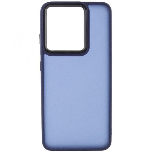 Чехол TPU+PC Lyon Frosted для Xiaomi Redmi 12C Navy Blue - изображение 1