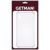 TPU чехол для Apple iPhone X / XS (5.8") GETMAN Ease logo усиленные углы (Прозрачный / Transparent)