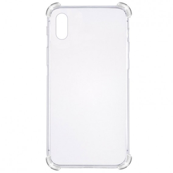 TPU чехол для Apple iPhone X / XS (5.8") GETMAN Ease logo усиленные углы (Прозрачный / Transparent)