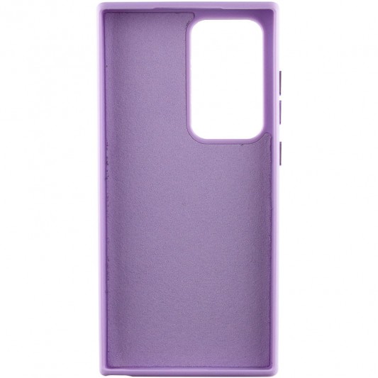 Кожаный чехол Bonbon Leather Metal Style для Samsung Galaxy S22 Ultra Сиреневый / Dasheen - изображение 2