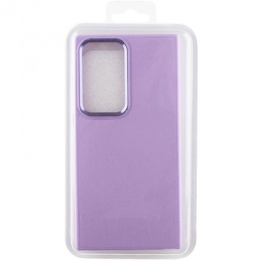 Кожаный чехол Bonbon Leather Metal Style для Samsung Galaxy S22 Ultra Сиреневый / Dasheen - изображение 5