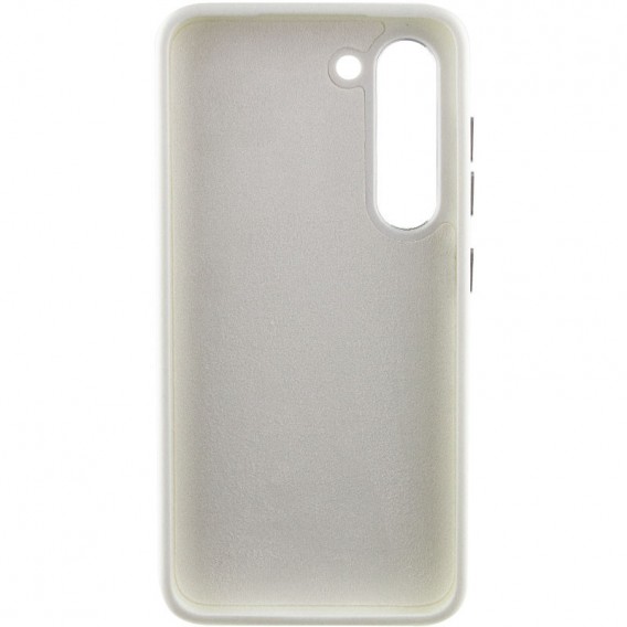 Шкіряний чохол Bonbon Leather Metal Style для Samsung Galaxy S22+, Білий / White