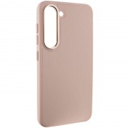 Кожаный чехол Bonbon Leather Metal Style для Samsung Galaxy S22+, Розовый / Light pink