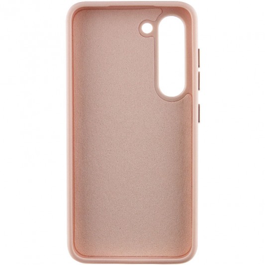 Кожаный чехол Bonbon Leather Metal Style для Samsung Galaxy S22+ Розовый / Light pink - изображение 2