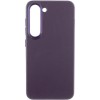 Кожаный чехол Bonbon Leather Metal Style для Samsung Galaxy S22+, Фиолетовый / Dark Purple