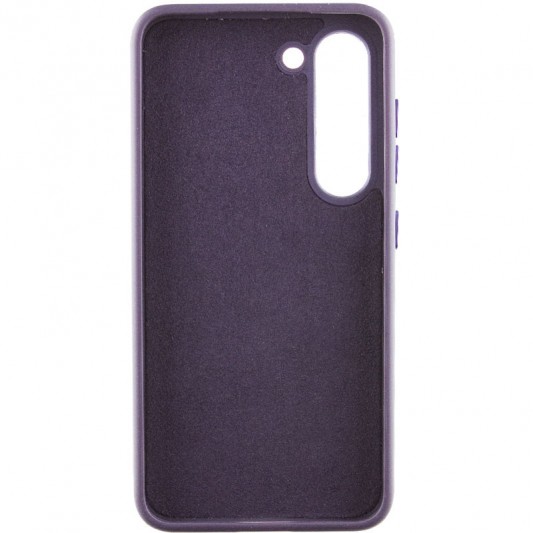 Кожаный чехол Bonbon Leather Metal Style для Samsung Galaxy S22+ Фиолетовый / Dark Purple - изображение 2