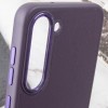 Кожаный чехол Bonbon Leather Metal Style для Samsung Galaxy S22+, Фиолетовый / Dark Purple