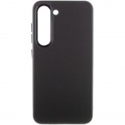 Кожаный чехол Bonbon Leather Metal Style для Samsung Galaxy S22+ Черный / Black