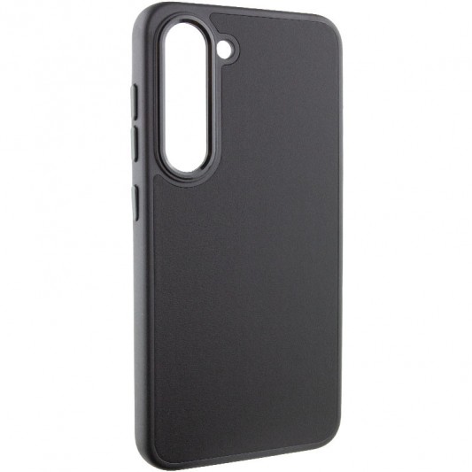 Кожаный чехол Bonbon Leather Metal Style для Samsung Galaxy S22+ Черный / Black - изображение 1