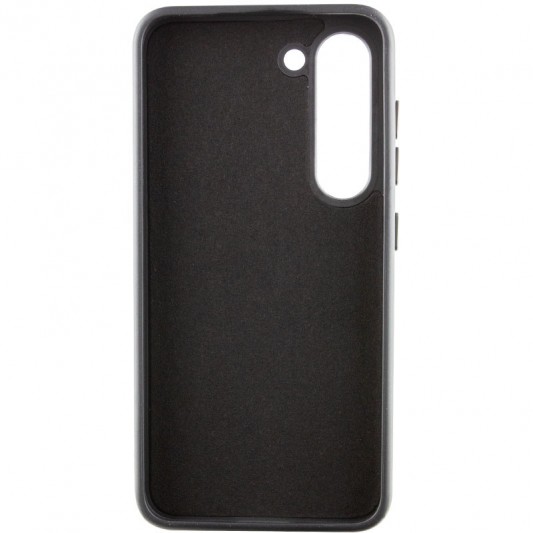 Кожаный чехол Bonbon Leather Metal Style для Samsung Galaxy S22+ Черный / Black - изображение 2