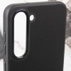 Кожаный чехол Bonbon Leather Metal Style для Samsung Galaxy S22+, Черный / Black