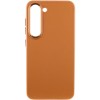 Шкіряний чохол Bonbon Leather Metal Style для Samsung Galaxy S23, Коричневий / Brown