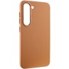 Шкіряний чохол Bonbon Leather Metal Style для Samsung Galaxy S23, Коричневий / Brown