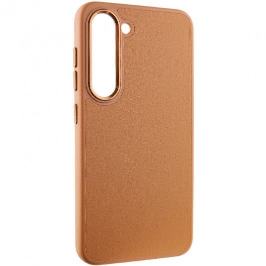 Шкіряний чохол Bonbon Leather Metal Style для Samsung Galaxy S23 Коричневий / Brown - зображення 1 