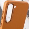 Шкіряний чохол Bonbon Leather Metal Style для Samsung Galaxy S23, Коричневий / Brown