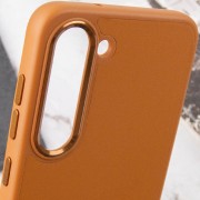 Шкіряний чохол Bonbon Leather Metal Style для Samsung Galaxy S23, Коричневий / Brown